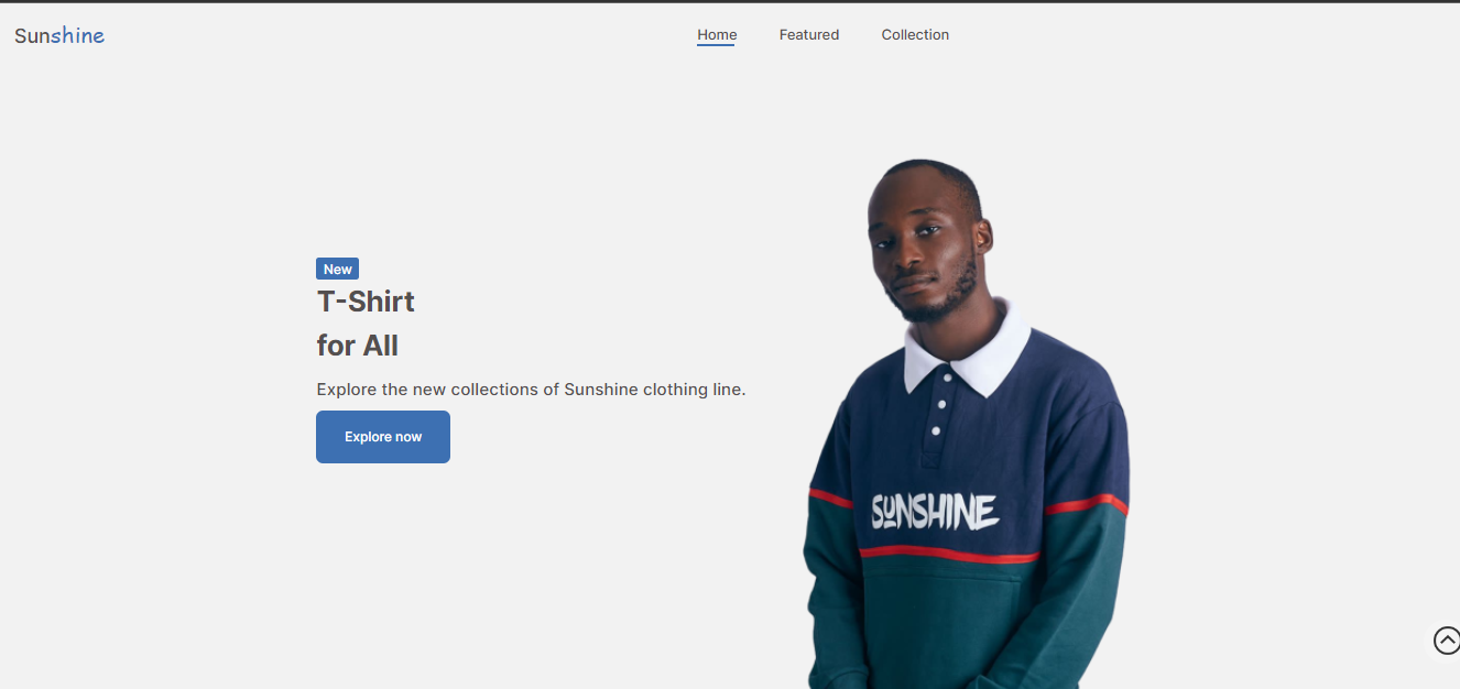 Sunshine clothing line website